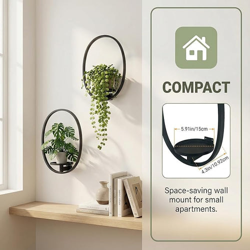 2 Pack Plant Stand Indoor Outdoor Hanging Planters - Image 2