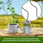 13.4 Inch Indoor Plant Trellis for Climbing Plants, Metal Trellis, Small Garden - Image 7