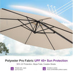 PURPLE LEAF 11 Feet Patio Umbrella - Image 5