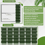 30 Set 60 Pocket Vertical Stackable Wall Planters Kit Outdoor Self Watering - Image 5