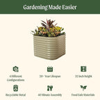 32" Extra Tall Raised Garden Bed Kits, 3.5 x 3.5 x 2.7ft Raised Planter Box - Image 2