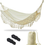 JoyView Boho Macrame Double Hammock by JoyView