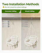Greenstell Hammock Chair, Macrame Swing Chair - Image 4