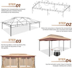 COBIZI Gazebo 12x20 Heavy Duty Gazebos - Image 4