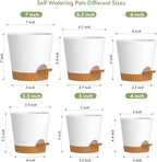 7/6.5/6/5.5/5/4 inch Self Watering Pots - Image 2