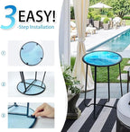 LIFFY Outdoor Side Table, Decorative Plant Stand & End Table - Image 7
