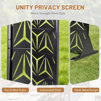 VINGLI Privacy Fence Panels, 72H’’ x 47W’’ Metal Privacy Screen Freestanding - Image 5