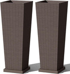 Greesum Set of 2 Tall Plastic Planters by BuynowfromGreesum