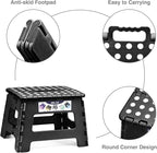 Delxo 9 Inch Folding Step Stool, Portable Collapsible Step Stool - Image 3