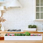 32 x 3.5 x 3.5 Inch Long Rectangular Planter Box Window Sill Plant Box Metal - Image 6
