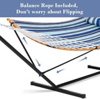 SUNCREAT Double Hammock with Stand Included, Portable Hammock with Stand and - Image 4