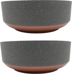The HC Companies 8 Inch Round Plastic Succulent Capri Bowl Decorative Indoor by TheHCCompanies