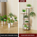 Plant Stand Indoor with Grow Light, 5-Tiered Tall Plant Stand Indoor, Metal - Image 4