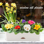6 Pack Rectangle Planter 16x4.4 Inch Window Boxes Planters Rectangular Large - Image 6