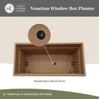 The HC Companies 30 Inch Venetian Window Planter Box - Image 3