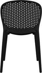 2xhome Set of 3 Patio Dining Chairs | Modern Stackable Outdoor Pool Side Chair - Image 8
