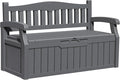 Greesum 80 Gallon Outdoor Storage Bench, Resin Patio Furniture by BuynowfromGreesum