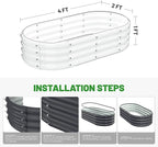 Galvanized Metal Raised Garden Bed Kit - Image 5