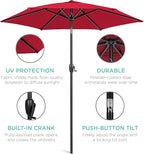 Best Choice Products 7.5ft Heavy-Duty Round Outdoor Market Table Patio Umbrella - Image 5