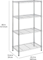 Amazon Basics 4-Shelf Adjustable Storage Shelving Unit - Image 9