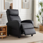 Sweetcrispy Recliner Chair PU Leather Recliner Sofa No Massage, Home Theater - Image 2