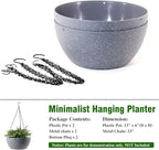 13 inch Large Hanging Planters Plant Pots - Image 4