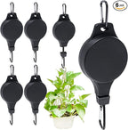 6pcs Plant Pulley Retractable Hanger Easy Reach Plant Pulley Adjustable Height by Haakong