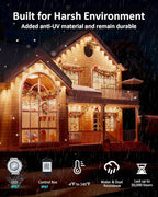 20FT Permanent Outdoor Lights, RGB LED Eaves Lights - Image 2