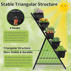 Homdox 2 Pack Vertical Garden Bed, 5 Tiers Vertical Raised Garden Planter - Image 4