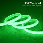 AC 110V COB LED Strip Lights Outdoor Waterproof 65.6ft, IP65 Flexible Cuttable - Image 2