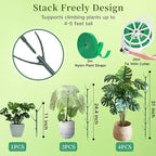 5 Pack Stackable Plant Support Stakes, 38inch Climbing Plant Sticks Structures - Image 2