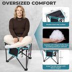 FUNDANGO Folding Tripod Stool, 2 Pack Lightweight Portable Fishing Chair - Image 3