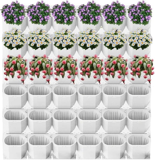 36 Pockets Living Wall Planter Indoor, Self Watering Wall Hanging Planters by Unknown
