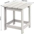 LZRS Adirondack Square Outdoor Side Table - Image 3