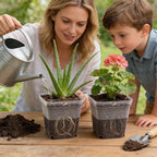 60 Pcs Clear Square Nursery Pots 4 Inch, Reusable Seedling Pots - Image 6