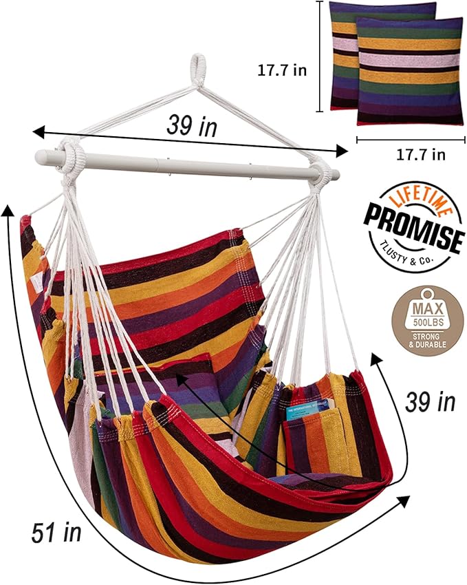 MIZTLI Hammock Chair Hanging Chair Swing Chair Hanging Chair - Image 4
