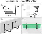 Y&M 2 Pack Adjustable Planter Box Brackets, Universal Window Box Brackets - Image 7
