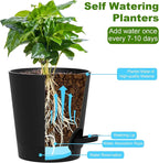 Self Watering Pots, 7/6.5/6/5.5/5/4 inch Flower Pots - Image 4