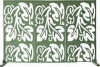 Oakland Living 6 ft. X 4 ft. Green Freestanding Metal Privacy Screen Room - Image 5