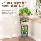 LASZOLA Bronze 3 Tier Tall Plant Stand - Image 4