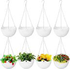 Bvrbaory 8 Pack Hanging Planter Pots, Self-Watering Flower Pot by Bvrbaory