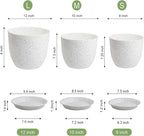Large Flower Pots 12/10/9 inch, Plant Pots - Image 3