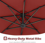 Tangkula 10ft Solar LED Patio Umbrella - Image 9