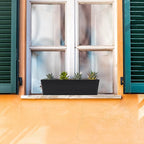 GREANER 3PCS 16x3.8 Inch Window Boxes Planters, Herb Succulents Flowers Plastic - Image 4