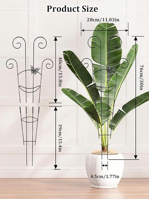 2 Pcs Tall Trellis for Potted Plants, Plant Pothos Climber Support for Monstera - Image 2