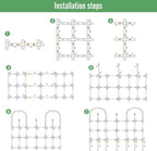 2 Pack Trellis for Climbing Plants Outdoor, 47.2" H Garden Trellis, Rustproof - Image 8