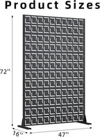 Casaphoria 72" H x 47" W Metal Privacy Screen, Outdoor Freestanding Decorative - Image 7