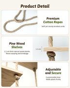 Window Plant Shelves Macrame Plant Hanger Floating Shelves Window Sill Shelf - Image 6