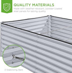 Best Choice Products 8x4x2ft Outdoor Metal Raised Garden Bed, Deep Root Planter - Image 7