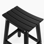 VINGLI 24 Inch Outdoor Bar Stools Set of 2, HDPE Weather Resistance Counter - Image 5